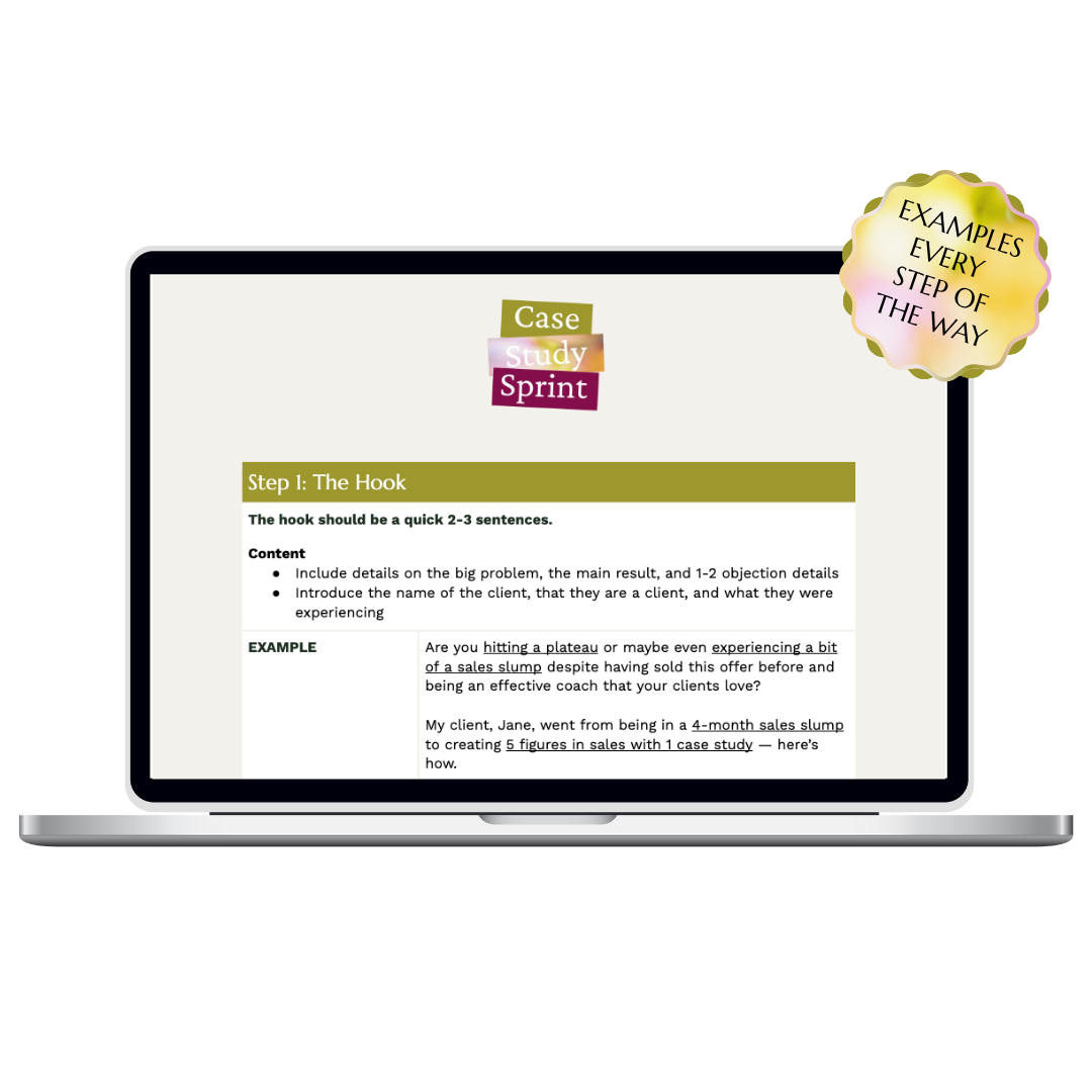 Case study creation guidebook with step-by-step frameworks and examples